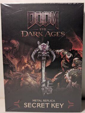 DOOM: The Dark Ages Replica Secret Key Official Bethesda Metal Figurine